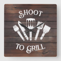Rustikales "Shoot To Grill" - Funny GRILLEN Gift