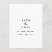 Rustikales Skript Ankündigung Datum freihalten Pos (Vorderseite)