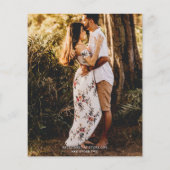 Rustikales Skript-Foto Brautparty einladen (Rückseite)