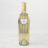 Rustikales Skript für das Papierherz Flaschenanhänger (Auf Flasche)