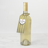 Rustikales Skript für das Papierherz Flaschenanhänger (Angewinkelt)