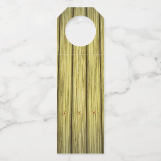 Rustikales Skript für das Papierherz Flaschenanhänger (Rückseite)