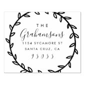 Rustikales Skript & handgezeichnet Kleider-Rücksen Gummistempel (Prägung)