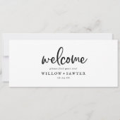 Rustikales Skript mit Sitzungsdiagramm - Begrüßung (Rückseite)