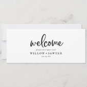 Rustikales Skript mit Sitzungsdiagramm - Begrüßung (Vorderseite)