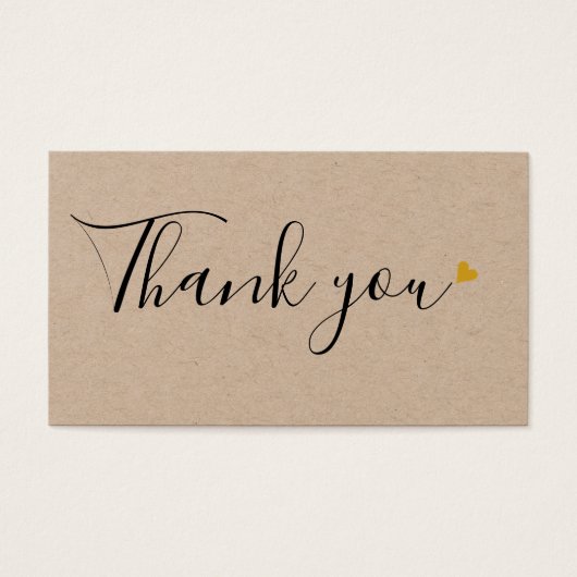 Rustikales Skript Vielen Dank für den Einkauf der  (Vorderseite)