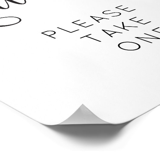 Rustikales Skriptfavorisieren Poster (Ecke)