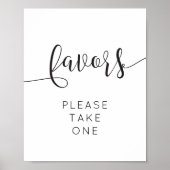 Rustikales Skriptfavorisieren Poster (Vorne)