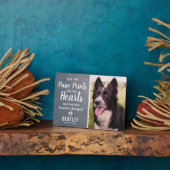 Rustikales Slate Pet Memorial | FOTO Fotoplatte (Seite)