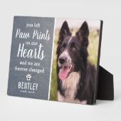 Rustikales Slate Pet Memorial | FOTO Fotoplatte (Seite)