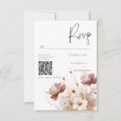 Rustikales Sommerfeld der Wildblumen RSVP Karte (Vorderseite)