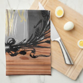 Rustikales Sonnenblume-Weckglas Küchentuch (Viertel Falte)