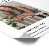 Rustikales Sonnenblumen-Abschluss-Poster Poster (Ecke)