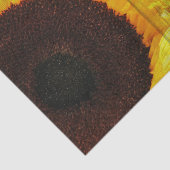 Rustikales Sonnenblumen Aquamarines Holz Seidenpapier (Ausschnitt)