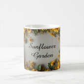 Rustikales Sonnenblumen-Blumenstrauß-Design Kaffeetasse (Mittel)