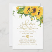 Rustikales Sonnenblumen Brautparty Ampersand Paare (Vorderseite)