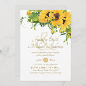 Rustikales Sonnenblumen Brautparty Ampersand Paare (Vorne/Hinten)