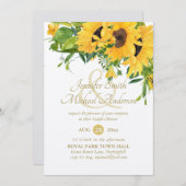 Rustikales Sonnenblumen Brautparty Ampersand Paare (Vorne/Hinten)