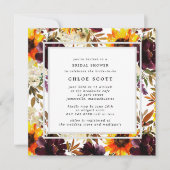 Rustikales Sonnenblumen-Brautparty Einladung (Vorderseite)
