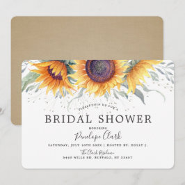 Rustikales Sonnenblumen | BRAUTPARTY Einladung