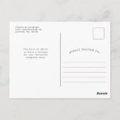 Rustikales Sonnenblumen | Einladung der Einsatzpar Postkarte (Rückseite)