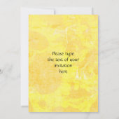 rustikales Sonnenblumen Erntedank-Abendessen-Party Einladung (Rückseite)