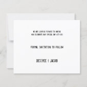 Rustikales Sonnenblumen-Foto Save the Date (Rückseite)