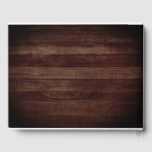 Rustikales Sonnenblumen | Hochzeit Gästebuch (Rückseite)