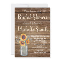 Rustikales Sonnenblumenland Brautparty