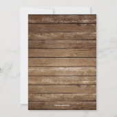 Rustikales Sonnenblumenland Brautparty Einladung (Rückseite)