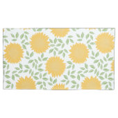 Rustikales Sonnenblumenmuster Kissenbezug (Vorderseite)