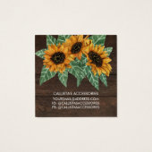 Rustikales Sonnenblumenschutzmittel (Rückseite)