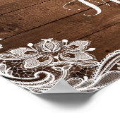 Rustikales Sonnenblumenstrandzeichen Poster (Ecke)