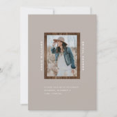 Rustikales Sonnenblumenwald Taupe II Brautparty Einladung (Vorderseite)