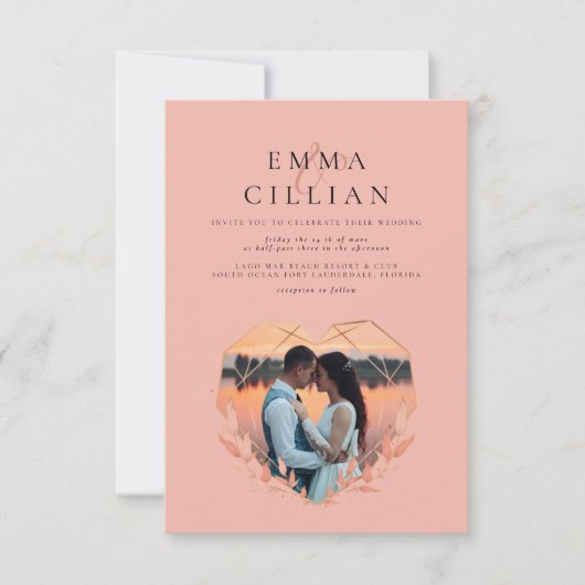 Rustikales Sonnenuntergang Budget Minimalistisch 2 Einladung (Vorderseite)