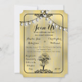 Rustikales Sonnenuntergang Einladung (Vorderseite)