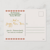 Rustikales Southwest Custom Holiday Foto Feiertagspostkarte (Rückseite)