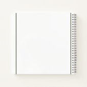 Rustikales Sparrow Notepad - Natur Inspiriert tägl Notizblock (Rückseite)