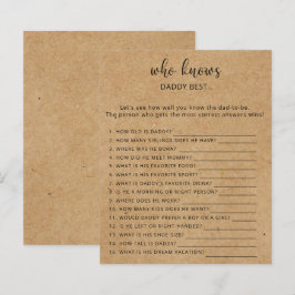 Rustikales Spiel - Wer kennt DADDY am besten?