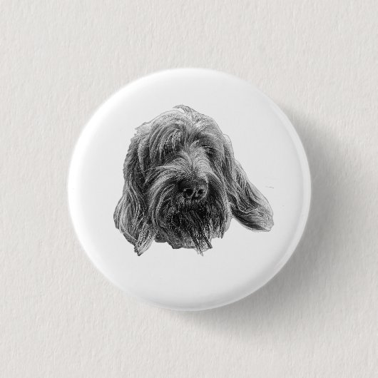 Rustikales Spinone-Abzeichen Button (Vorderseite)