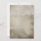 Rustikales Spitzen Not leidendes Brautparty Einlad Einladung (Rückseite)