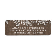 Rustikales Spitzenholz-Hochzeitsplatz