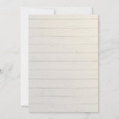 Rustikales Spitzenholz in rosa Hydrangeas Hochzeit Einladung (Rückseite)