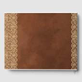 Rustikales Spitzenkonzert mit eigenem Markenauftri Gästebuch (Rückseite)