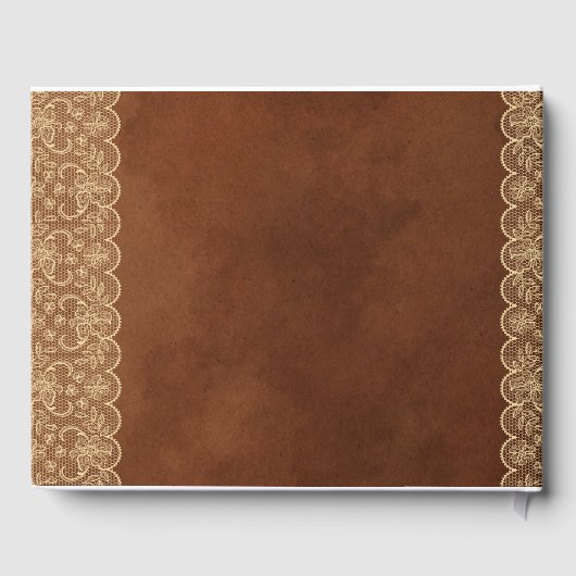 Rustikales Spitzenkonzert mit eigenem Markenauftri Gästebuch (Rückseite)