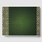 Rustikales Spitzenkonzert mit eigenem Markenauftri Gästebuch (Rückseite)