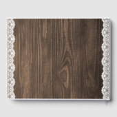 Rustikales Spitzenkonzert mit eigenem Markenauftri Gästebuch (Rückseite)