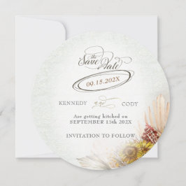 Rustikales Spitzenrennen Boho Wedding Save The Date