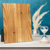 Rustikales Spruce Wood Schönes Foto Moschee Fotoplatte (Seite)