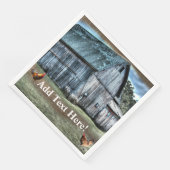 Rustikales Stall Paper Dinner Napkins Serviette (Ecke)
